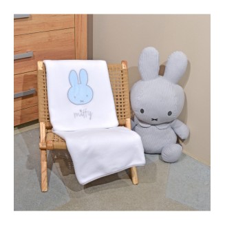 Κουβέρτα Fleece Κούνιας 100x140 Miffy Des 51 Με Σιέλ Κέντημα