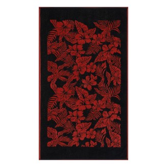 Πετσέτα Θαλάσσης 86x160 Lino Fiorre DGrey-Red