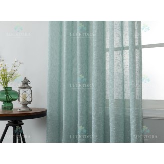 Κουρτίνα Έτοιμη Ραμμένη Με Τρέσσα 270x300 Lucktora 6023-46 Blue