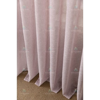 Κουρτίνα Έτοιμη Ραμμένη Με Τρέσσα 270x300 Lucktora 6023-47 Pink