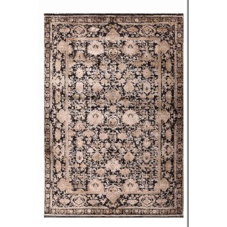 Χαλί 200x290 Tzikas carpets Karma 00153-970 Μαυρο-Χρυσο