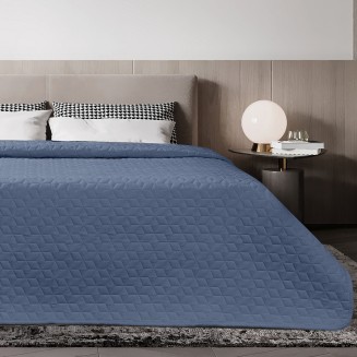 Κουβερλί Μονό 160x240 Adam Home Microfiber Pre-Washed Viva Blue