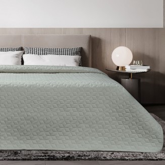 Κουβερλί Microfiber Υπέρδιπλο 220x240 Adam Home Pre-Washed Viva Olive Green