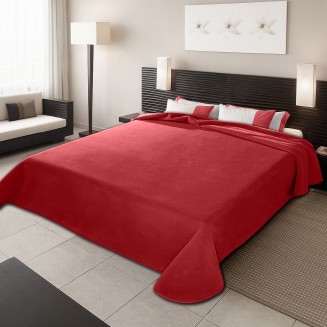 Κουβέρτα Μονή Ισπανίας 160x220 Belpla Ster Plain Red(34)