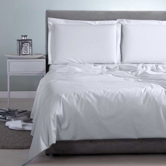 Σεντόνι Μεμονωμένο Γίγας 260x265 Aslanis Home Satin Plain (38 Sugar White) Λευκό