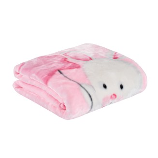 Κουβέρτα Velour Κούνιας 110x140 Das Home Baby Relax 4917 Pink