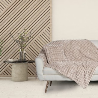 Κουβέρτα Fleece Καναπέ 130x170 Das Home 1357 Taupe