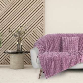 Κουβέρτα Fleece Καναπέ 130x170 Das Home 1358 Dusty Purple