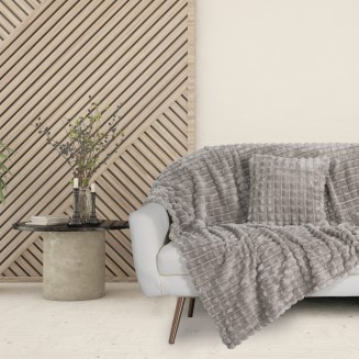 Κουβέρτα Fleece Καναπέ 130x170 Das Home 1359 Grey