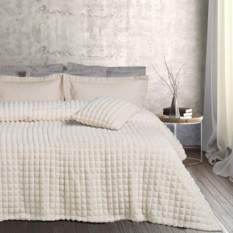 Κουβέρτα Fleece Υπέρδιπλη 220x240 Das Home 1356 Ivory