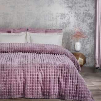 Κουβέρτα Fleece Υπέρδιπλη 220x240 Das Home 1358 Dusty Purple