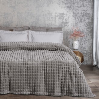 Κουβέρτα Fleece Υπέρδιπλη 220x240 Das Home 1359 Grey