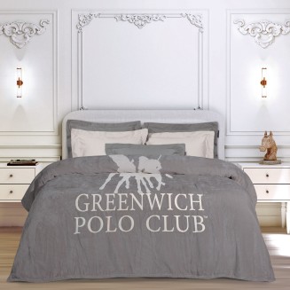 Κουβέρτα Fleece Υπέρδιπλη 220x240 Greenwich Polo Club 3489 Grey