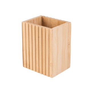 Θήκη Οδοντόβουρτσας Estia Bamboo Essentials Τετραγωνη 8.3X6.5X10.3Cm 02-13097