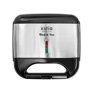 Τοστιερα Black & Inox 2 Θεσεων 800W Estia 06-12175