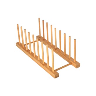 Πιατοθηκη Bamboo Essentials Αναδιπλουμενη 2 Επιπεδων Estia 01-17279