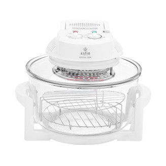 Φουρνακι Ρομποτ Crystal Cook 1400W 12Lt Με Αντιστaσεις Λευκο Estia 06-16548