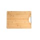 ESTIA ΕΠΙΦΑΝΕΙΑ ΚΟΠΗΣ BAMBOO ESSENTIALS 35x25cm ΜΕ ΜΕΤΑΛΛΙΚΗ ΛΑΒΗ