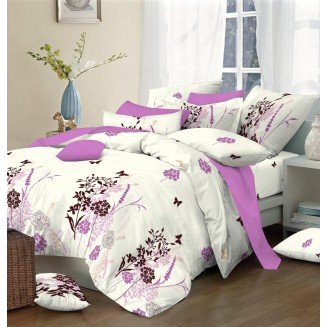 Μαξιλαροθήκες Σετ 2 Τεμαχίων 50x70 Κόμβος Cotton Line Printed Primavera Lilac