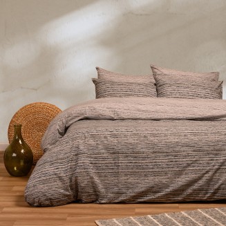 Σεντόνια Σετ Διπλά Με Λάστιχο 150x200+32 Melinen Casual Line Cassio Grey