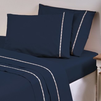 Σεντόνι Μεμονωμένο Υπέρδιπλο 240x280 19V69 Colori Navy