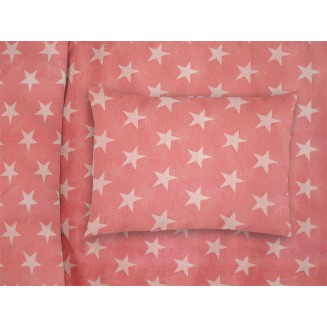 Μαξιλαροθήκη 50x70 Dimcol Εμπριμέ Kids Star 34 Coral