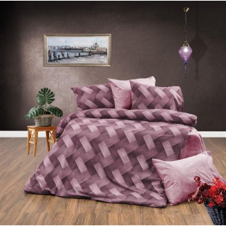 Πάπλωμα Μονό 160x240 Dimcol Εμπριμέ Αλκμήνη 453 Mauve