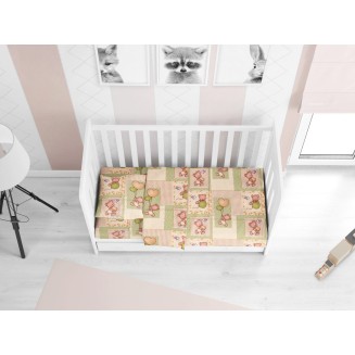 Πάπλωμα Bebe Κούνιας 120x160 Dimcol Εμπριμέ Baloon 76 Beige