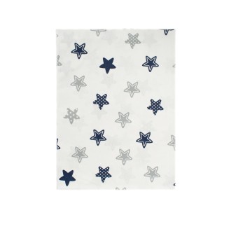 Σεντόνι Μεμονωμένο Λίκνου 80x110 Dimcol Bebe Star 102 Blue