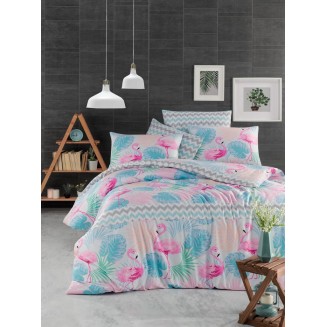 Κουβερλί Σετ Μονό 170x240 Mc Decor Flamingo