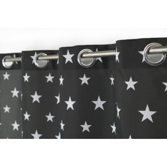 Κουρτίνα Με Κρίκους 140x240 Mc Decor Stars