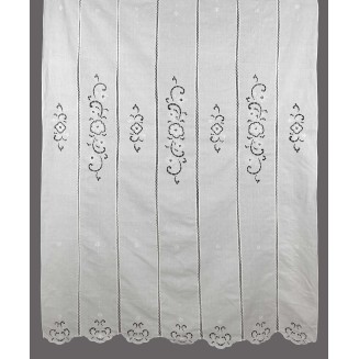 Κουρτίνα Με Τούνελ 160x270 Silk Fashion 348 Λευκό