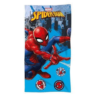 Πετσέτα Θαλάσσης Μικροϊνες Spiderman Γαλάζιο Φόντο 140x70cm Homie SPI24-3596