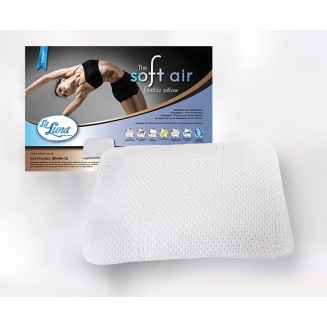 Μαξιλάρι Ύπνου 60x40x12 La Luna Ανατομικό The Soft Air flexible Memory Foam Pillow Μέτριο