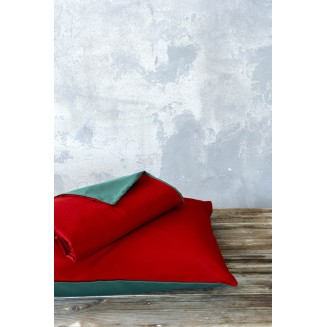 Παπλωματοθήκη Σετ Μονή 160x240 Nima Abalone Red-Green