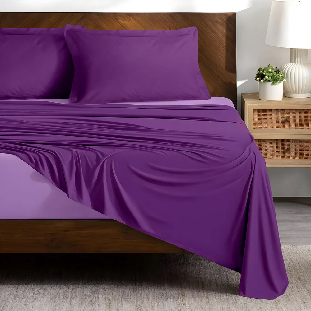 LINO ΣΕΤ ΣΕΝΤΟΝΙΑ DOBLE LILAC-MAUVE 240X260