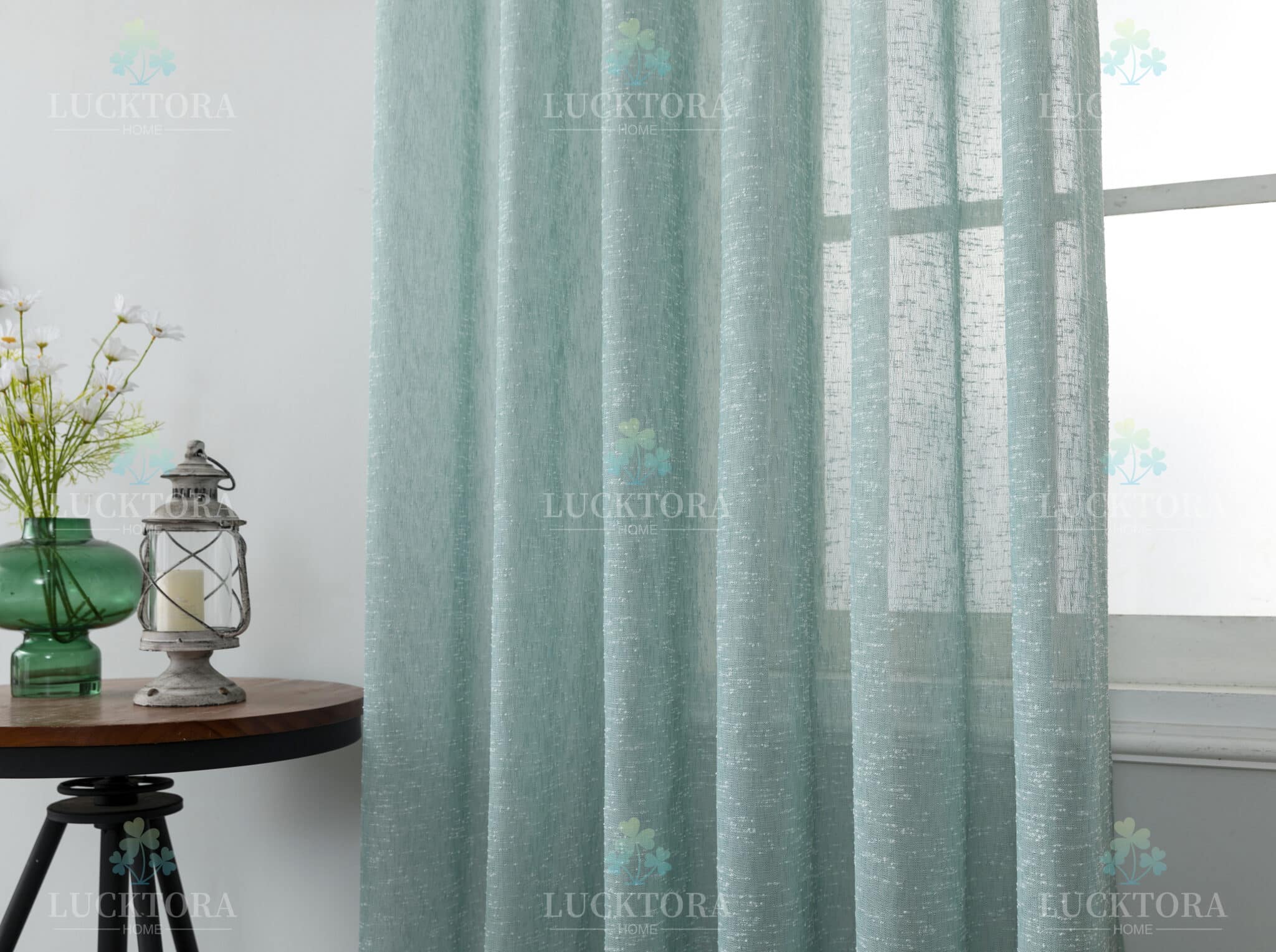 Κουρτίνα Έτοιμη Ραμμένη Με Τρέσσα 270x300 Lucktora 6023-46 Blue