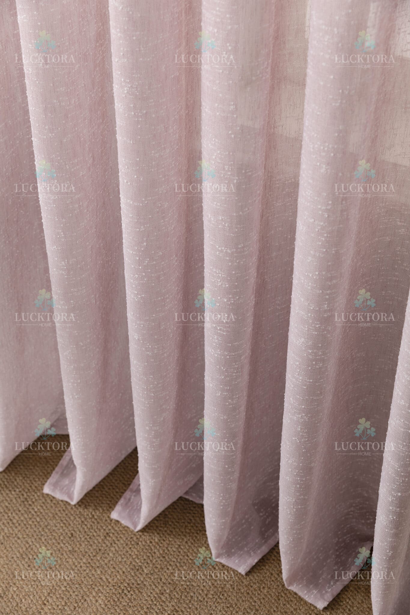 Κουρτίνα Έτοιμη Ραμμένη Με Τρέσσα 270x300 Lucktora 6023-47 Pink