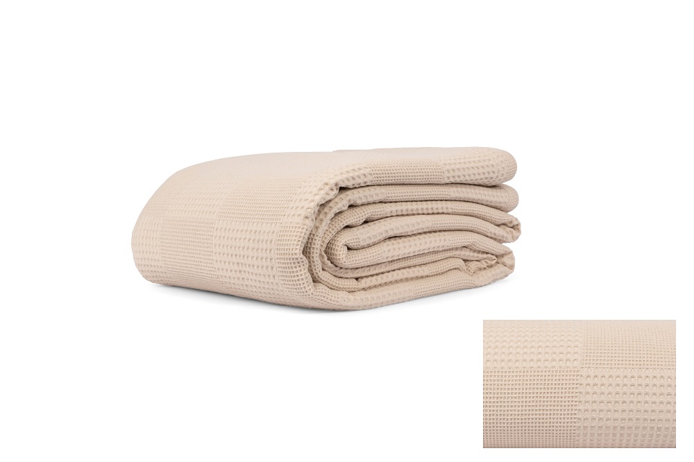 Κουβέρτα Πικέ Bebe (100X105) Mcdecor Beige - MCDECOR